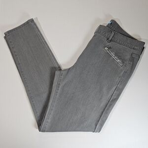 J. Mcluaghlin Pants‎ Womens Size 12 Gray Skinny Mid Rise Zippered Pocket Casual
